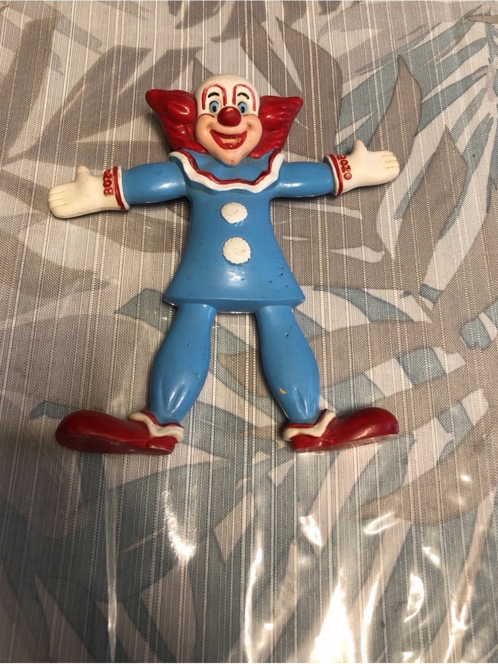 Vtg Jesco 1987 Bozo The Clown, Bendable 6”